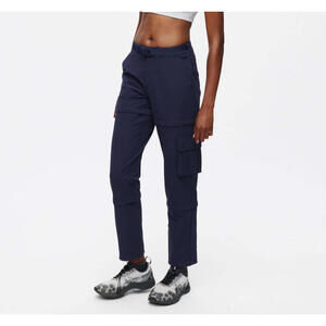 Outdoor Voices Women's Small Blue Rectrek Zip-Off Relaxed Fit High Rise Pants